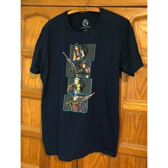 Borderlands 3 Vault Hunters Men’s  T-Shirt Navy Blue Short Sleeve Tee Size XL - Picture 2 of 5
